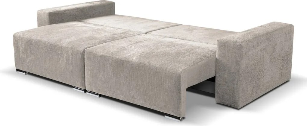 Rozkladacia pohovka Anafi, šedo-béžová látka