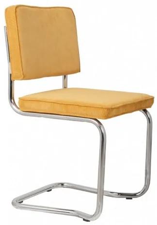 Židle Ridge Kink Rib ZUIVER žlutá Zuiver 1100064