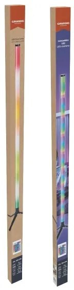 Grundig - LED RGBW stmieiteľná stojacia lampa LED/10W/5V čierna + diaľkové ovládanie