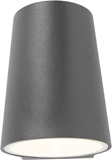 Moderné vonkajšie svietidlo antracit vrátane LED s čidlom súmraku - Uma