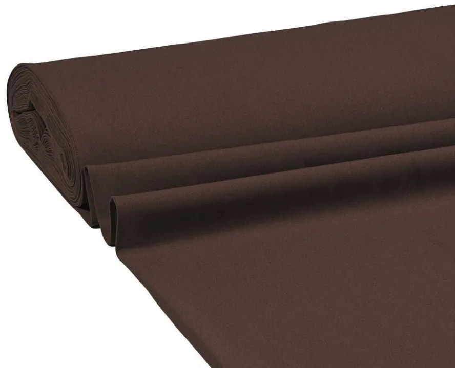 Biante Dekoračný oválny obrus Rongo RG-015 Tmavo hnedý 120x140 cm