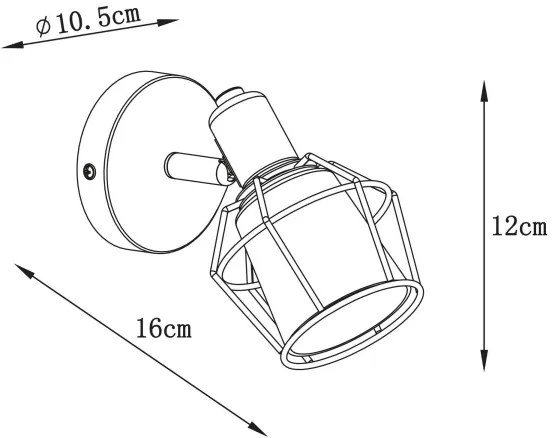 Lucide 77977/01/30 - Bodové svietidlo NILA 1xE14/25W/230V