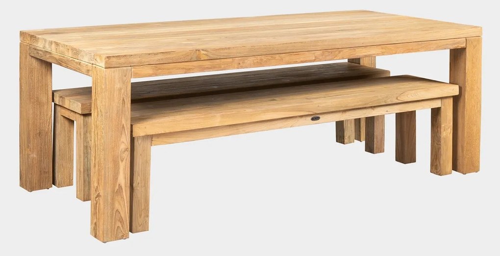 FLOSS+lavice set - zostava z teaku