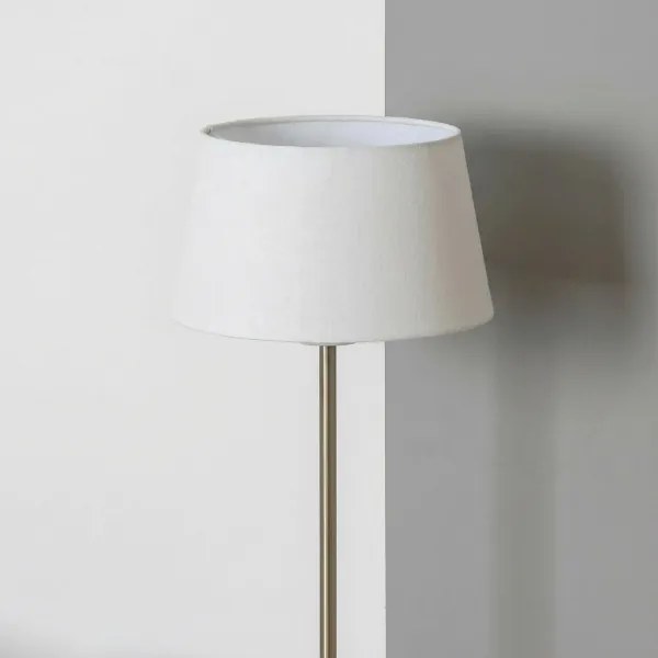 Brilagi - LED stojacia lampa CERIA 1xE27/40W/230V pr. 30 cm biela/matný chróm