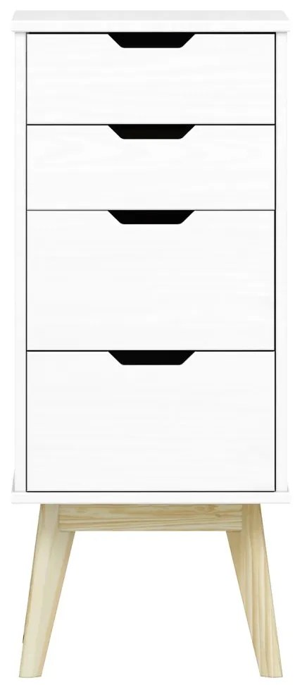 IDEA nábytok Komoda 2+2 zásuvky BONITO biely lak
