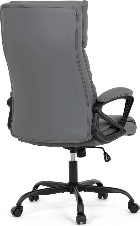 Kancelárske kreslo PEDRO — ekokoža, sivá