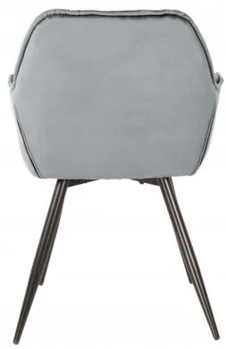 Sammer Čalúnená stolička v sivej farbe do jedálne LR3088 King svetlo siva