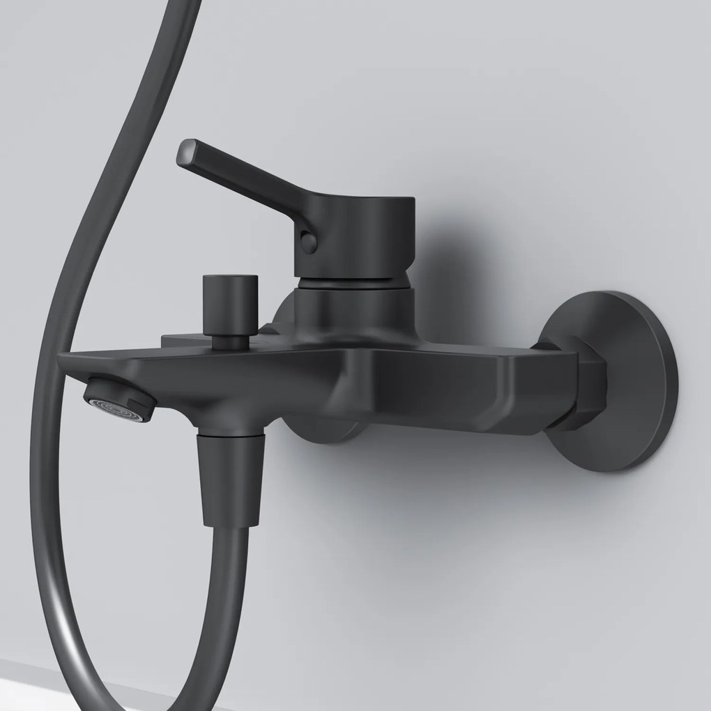 Vaňová a sprchová batéria AM.PM X-Joy S FXB10022 jednopáková, čierna