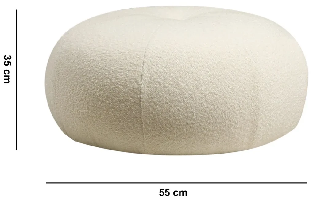 Taburet Tina Bouclet White