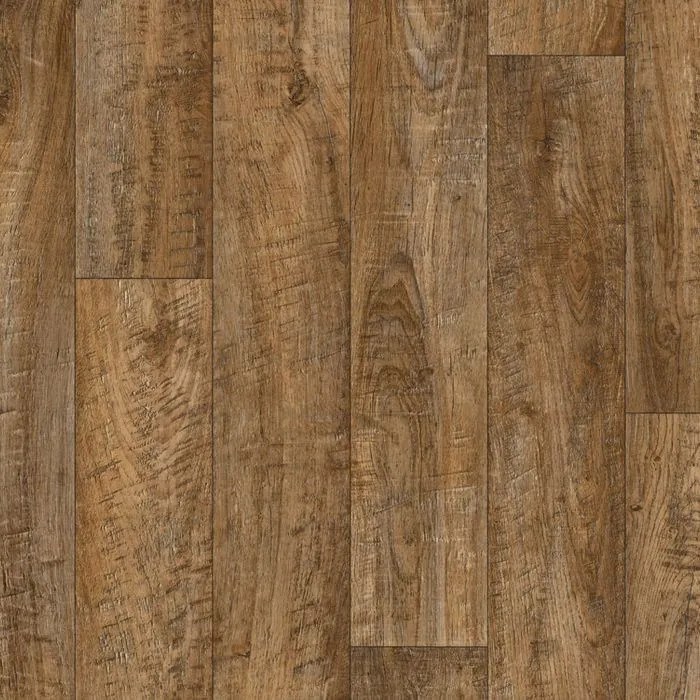 PVC podlaha - lino Ambient Stock Oak 039M, na mieru, šíře 2m,3m,4m, hnedá, bez podkladu, chodba / predsieň, Beauflor