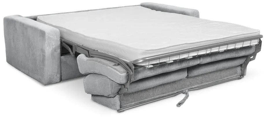 Svetlosivá menčestrová rozkladacia pohovka 195 cm Nona – Makamii