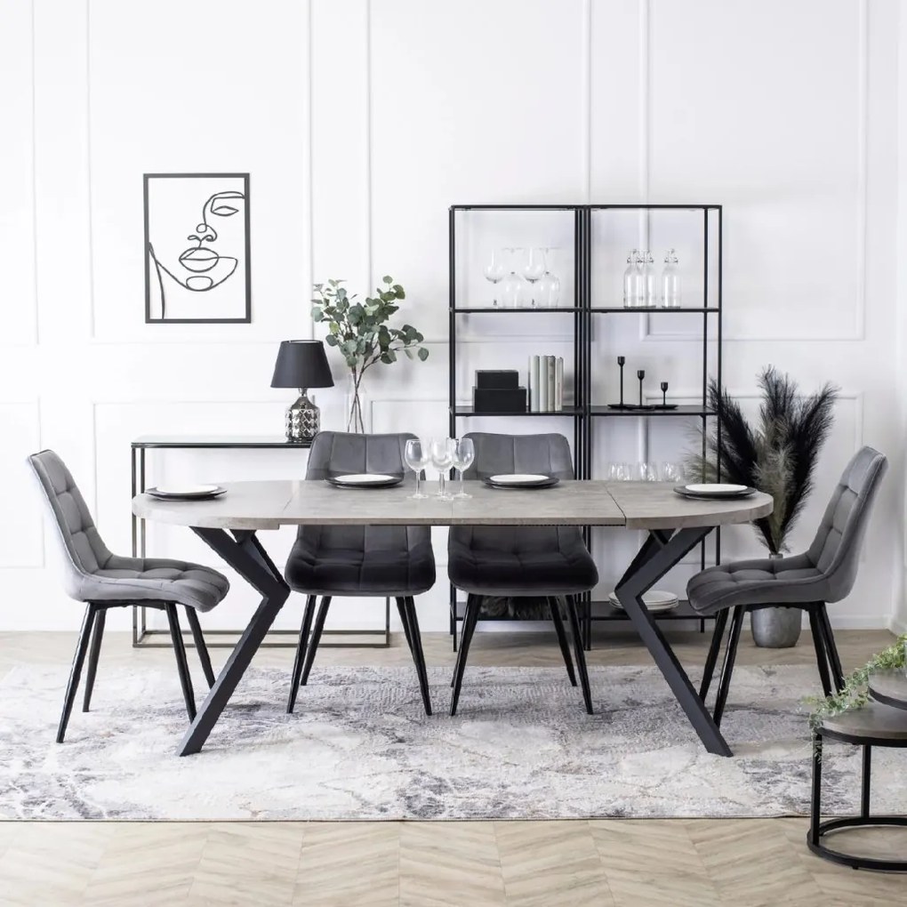 PROXIMA.store - Okrúhly stôl LUKAS FARBA: čierna