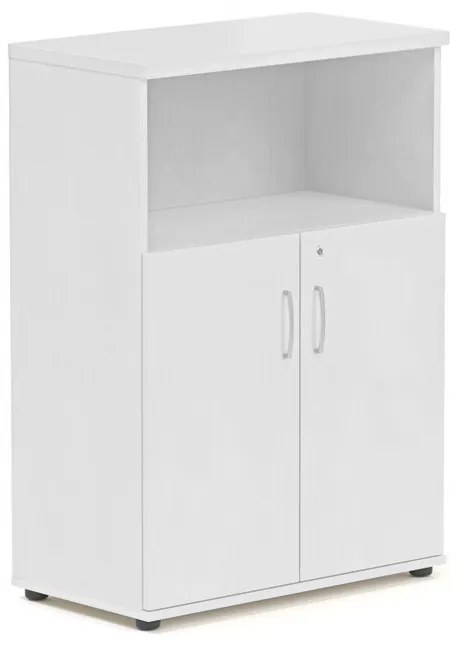 Stredná skriňa Visio 80 x 38,5 x 113 cm, biela
