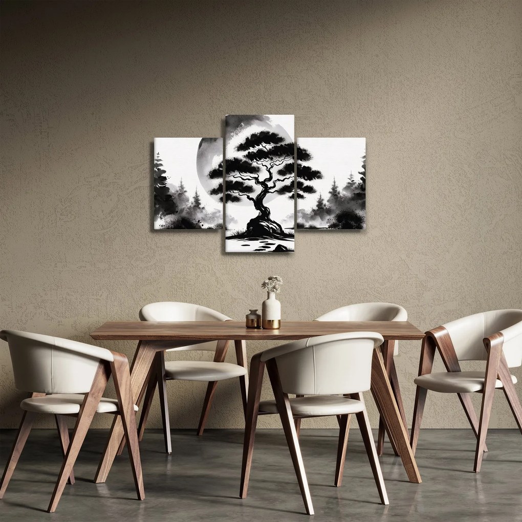 Obraz – Čiernobiela bonsai (90x60 cm)