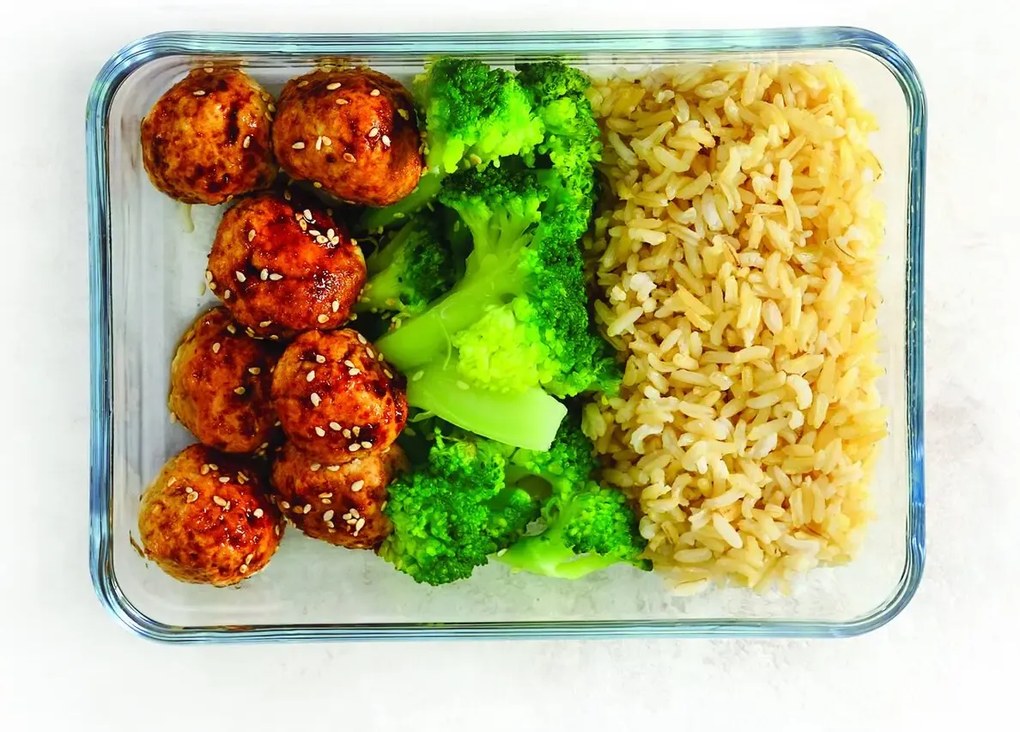 Orion Sklenená zapekacia misa, krabička na obed a desiatu, zelená - 1,5 l