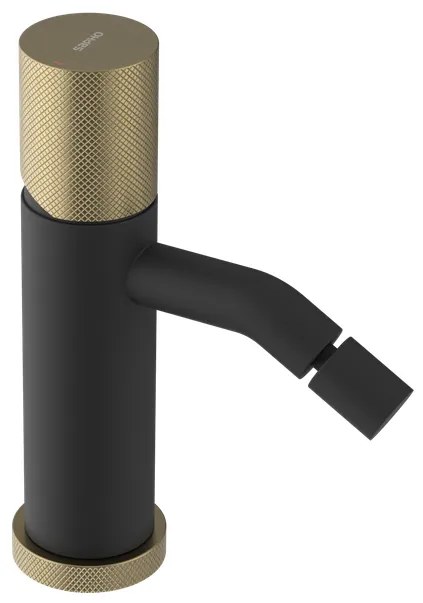 Sapho Sapho, ULTRATAP stojánkova bidetová batéria bez výpuste, čierná mat/zlato mat, UT003TBG