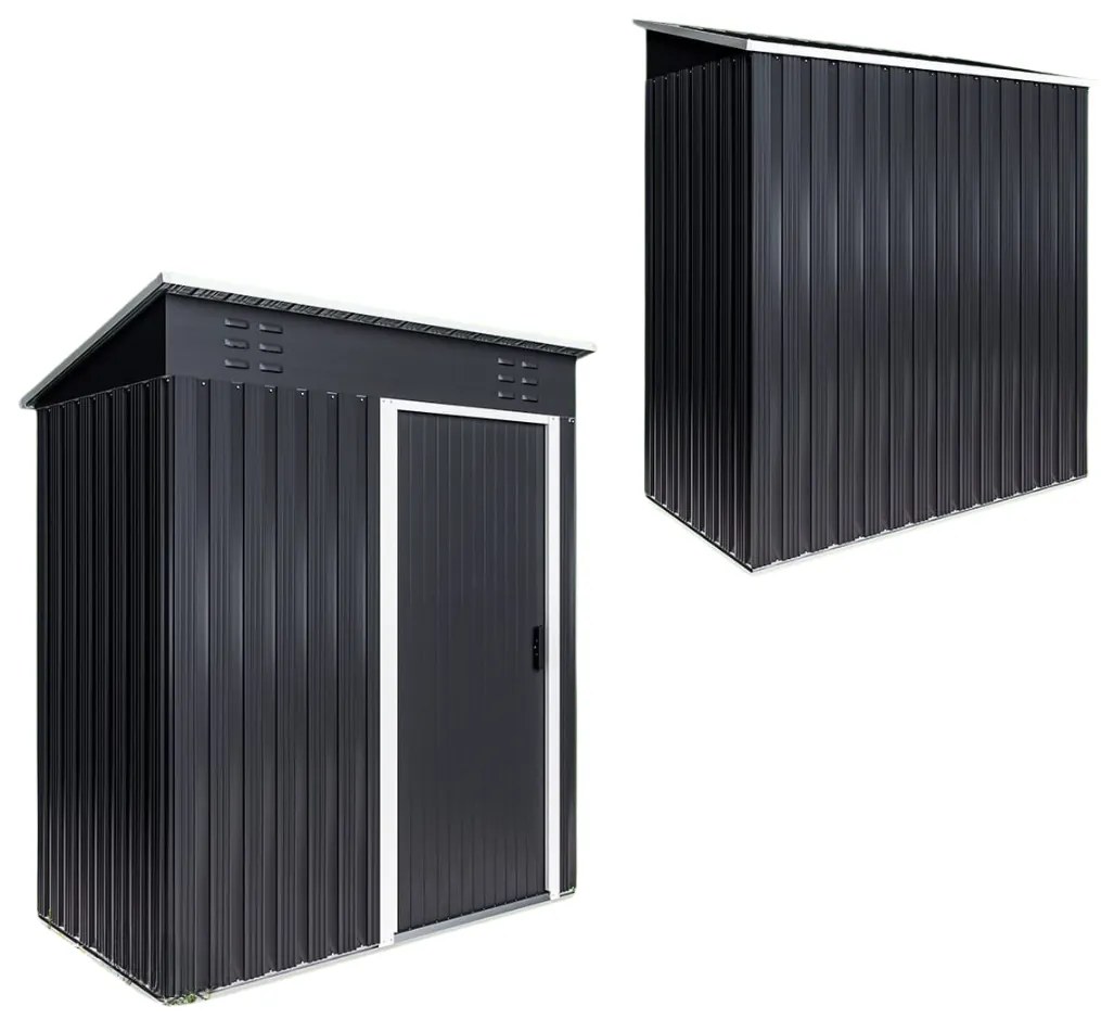 Záhradný domček na náradie M, 162x86x181cm, antracitová Jurhan