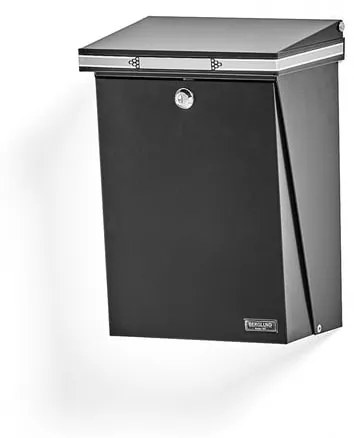 Poštová schránka LETTER, 370x275x175 mm, čierna