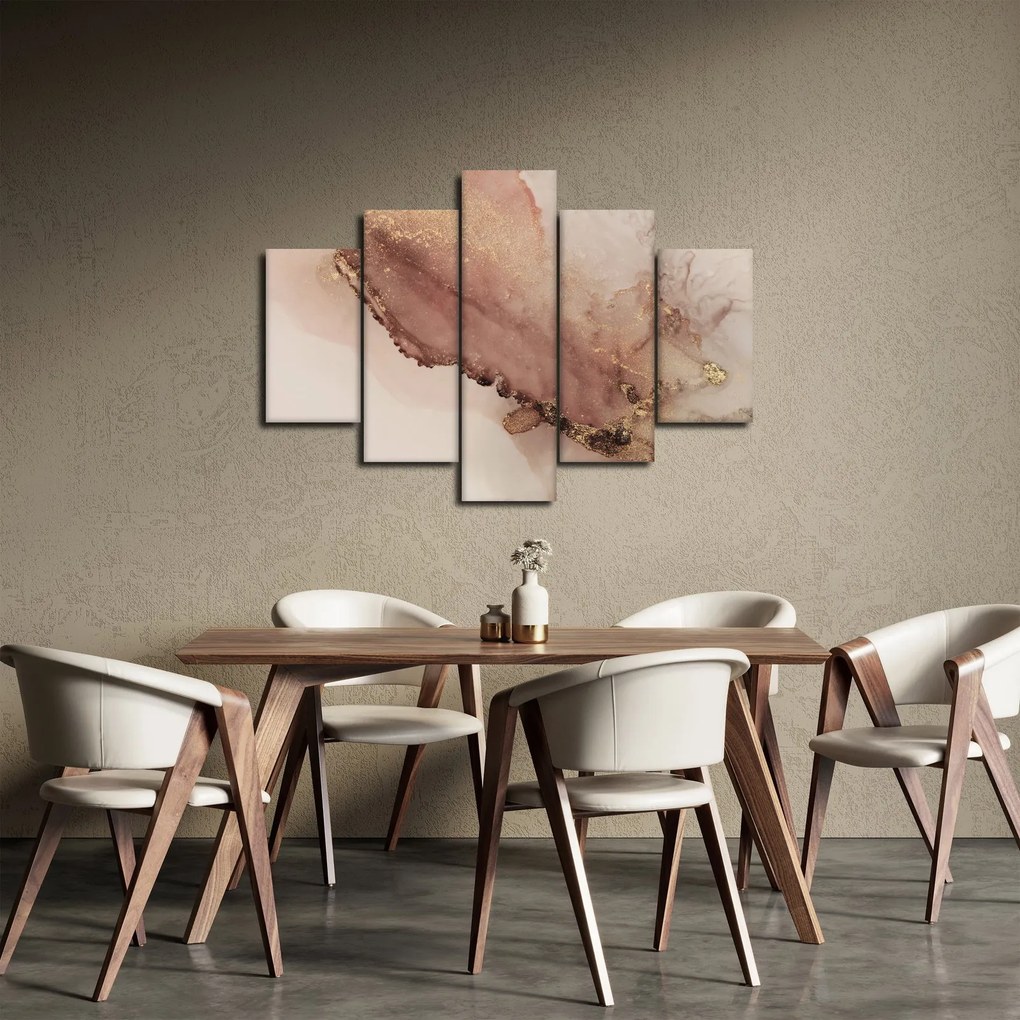 Obraz - Zlaté trblietky (150x105 cm)