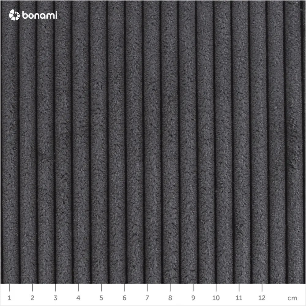 Tmavosivá menčestrová rozkladacia pohovka 195 cm Nona – Makamii