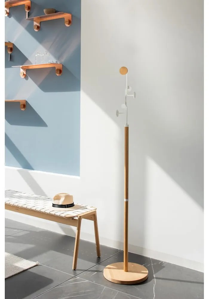 Biela/v prírodnej farbe lavica Klupa - Gazzda