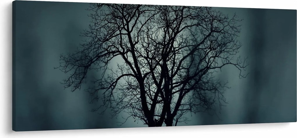 Obraz stromov pri zatmení (120x50 cm)