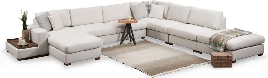 Biela rohová pohovka (do "U") Loop – Balcab Home