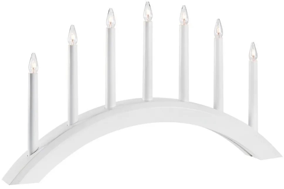 Markslöjd 705953 - Vianočný svietnik AVENTO 7xE10/3W/230V biela