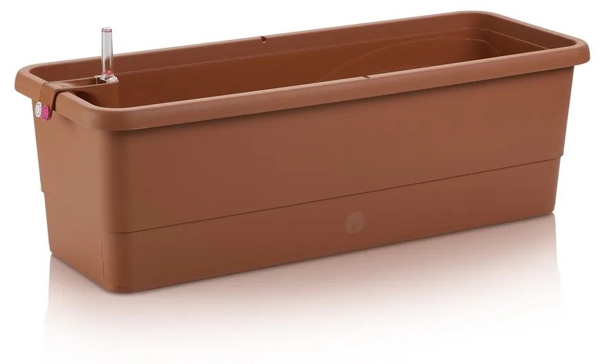 Gardenico Samozavlažovací truhlík Smart Systém Gardenie terakota, 60 cm, 60 cm