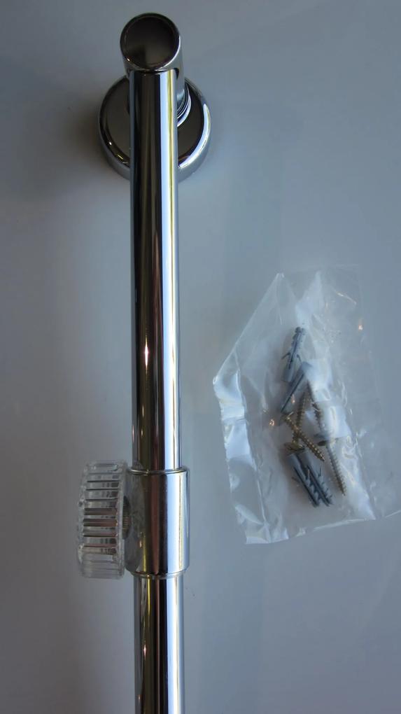 SPRCHOVé TYčE Sanicro sprchová tyč, dĺžka 60cm, hrúbka 18mm, chrómová, SC056