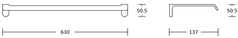 Mexen príslušenstvo, Lea držiak na uteráky 2-radový, chrómová, 7026025-00