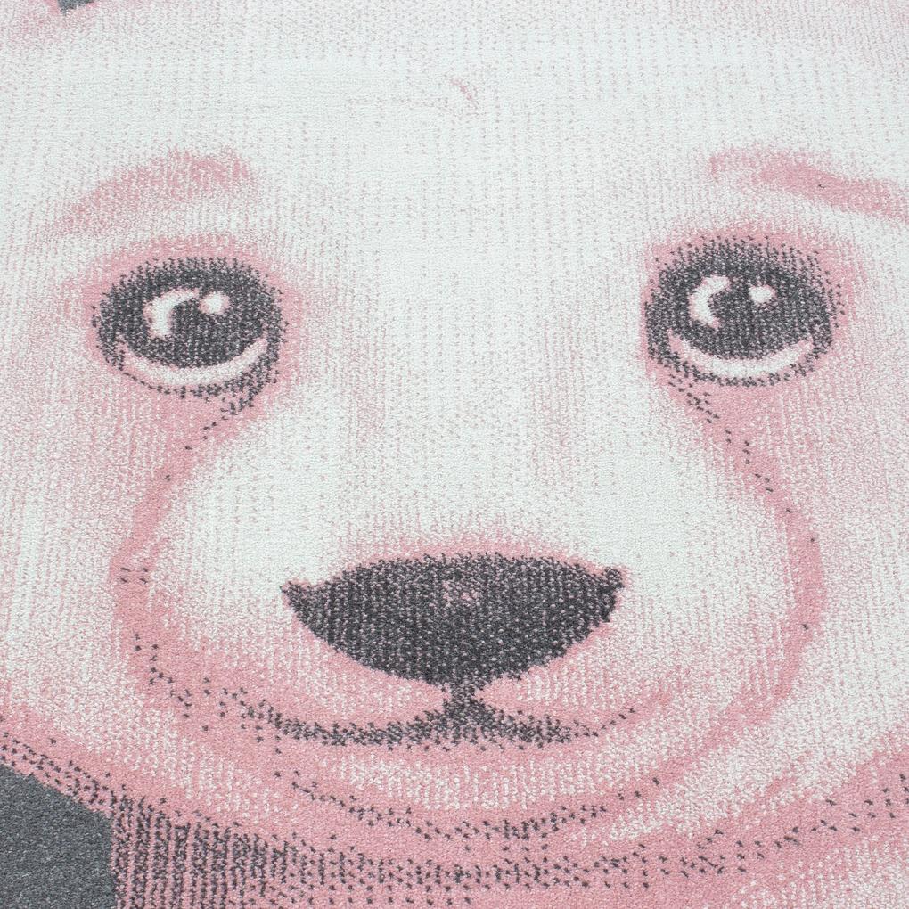 Ayyildiz koberce Detský kusový koberec Bambi 810 pink kruh - 120x120 (priemer) kruh cm