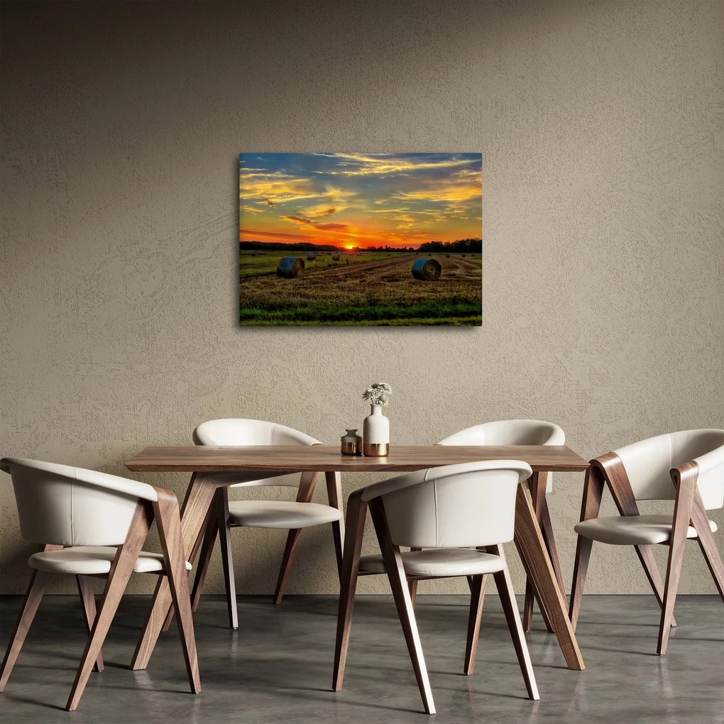 Obraz - Dedinské balíky (70x50 cm)