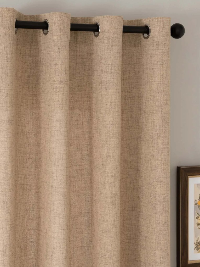 Závesy Zara hnedá – 140 × 250 cm (2 ks)