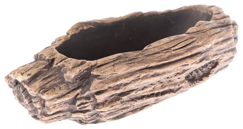 Betónový obal na kvetináč Brown bark, 20 x 6 x 10,5 cm