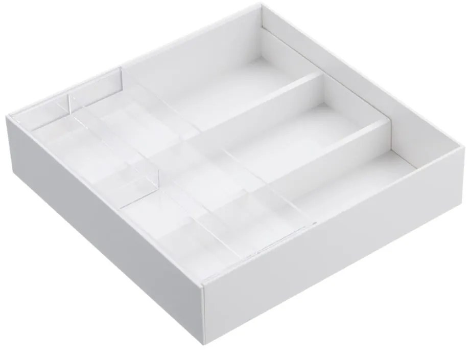 Biele priehradky do kuchynskej zásuvky YAMAZAKI Tower