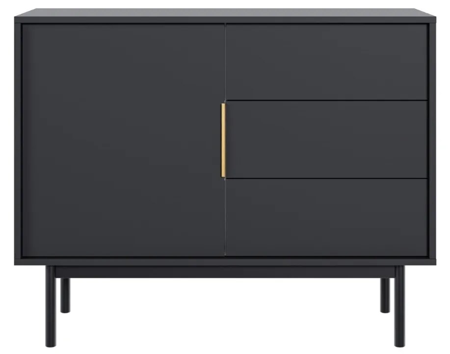 Komoda Viva 104 cm čierna