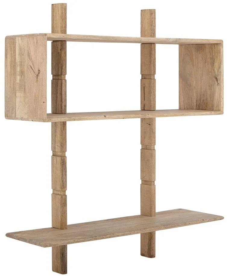 Nástenná knižnica z mangového dreva v prírodnej farbe 96,5x110,5 cm Millian – Bloomingville