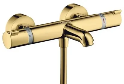 Vaňová batéria Hansgrohe Ecostat bez sprchového setu 150 mm leštěný vzhled zlata 13114990