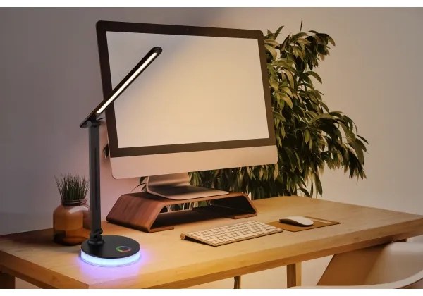 Globo 58445B - LED RGBW Stmievateľná stolná lampa GERALDO LED/5W/230V + LED/2W