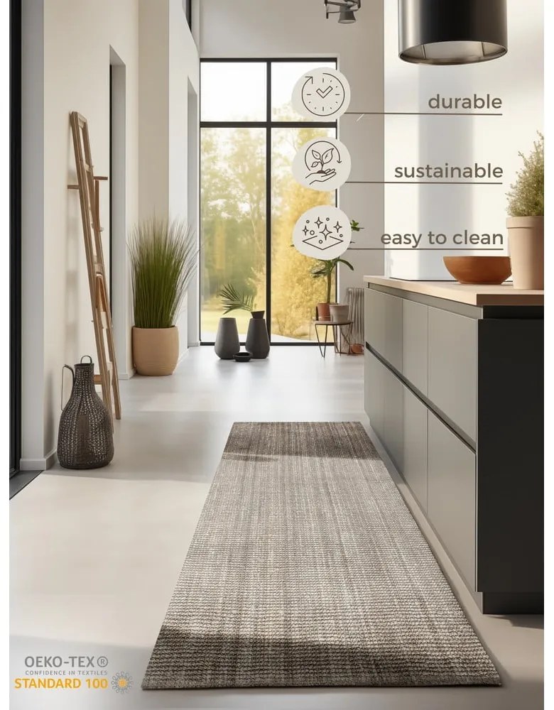 Béžový jutový behúň 80x200 cm Bouclé – Hanse Home
