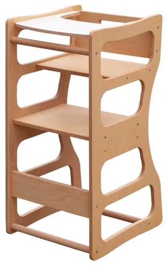 Učiaca veža TWINN 83x45 cm hnedá