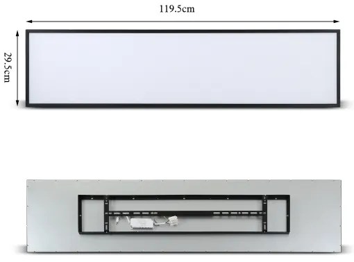 Brilagi - LED stmievateľné svietidlo SLIMFRAME LED/58W/230V 120x30 cm čierne + DO