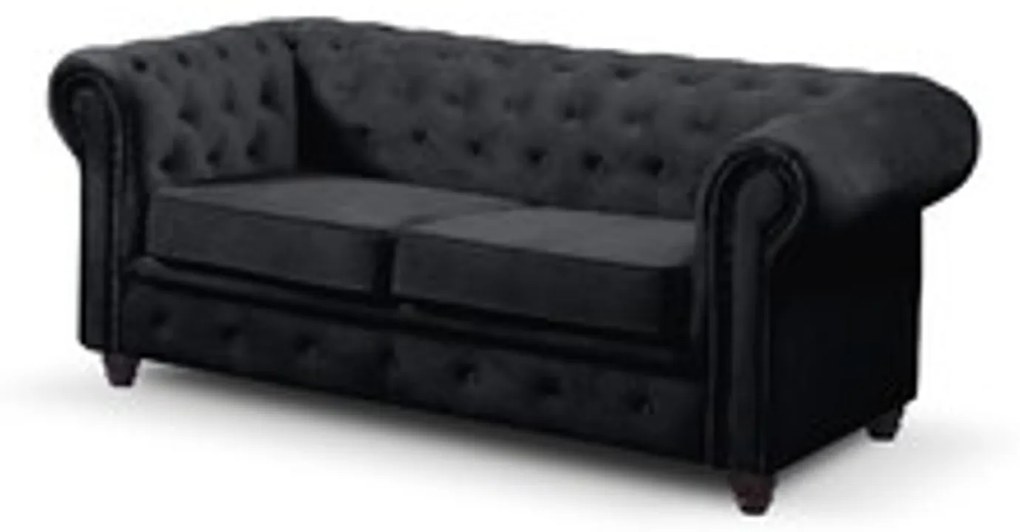 Pohovka Infinity Chesterfield II Čierna