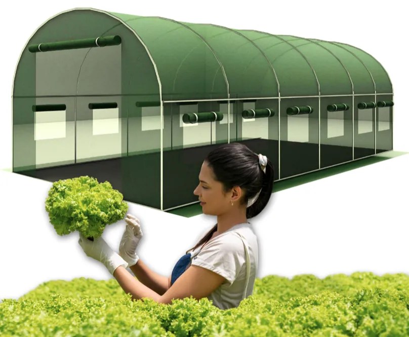 Veľký zosilnený záhradný fóliovník PRÉMIUM 3 x 6 m + DARČEK