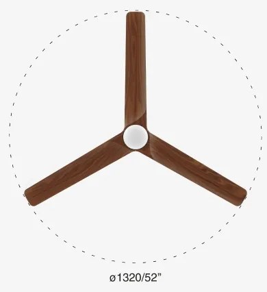 FARO 33809-1TW - LED Stmiev. ventilátor HEYWOOD LED/10W/230V 2700/4000/6500K + DO