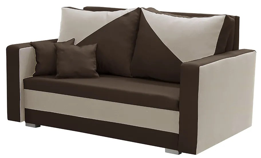 Dvojmiestna rozkladacia pohovka ASTRA1 Tmavohnedá/béžová