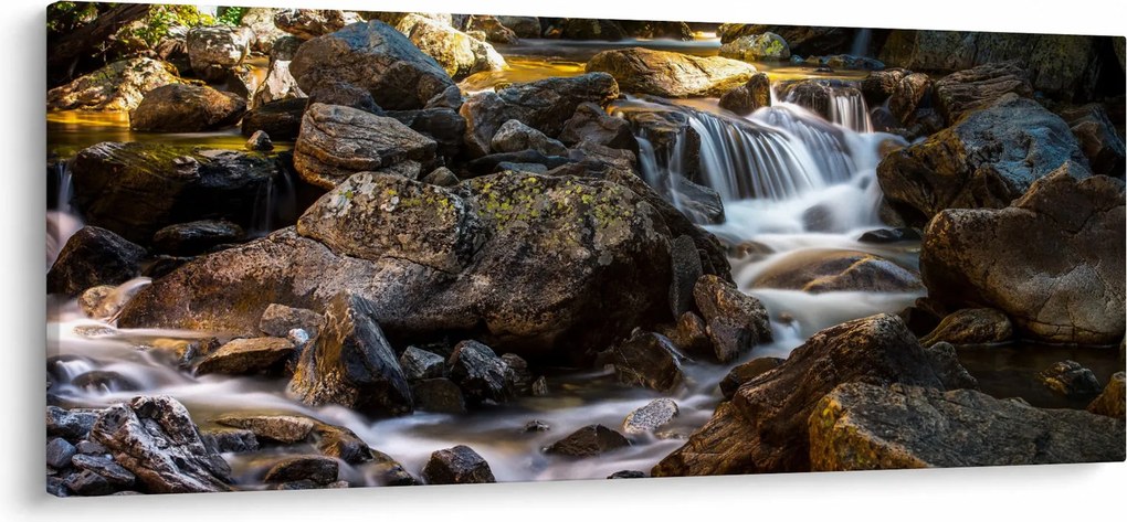 Obraz kamenistého potoku (120x50 cm)