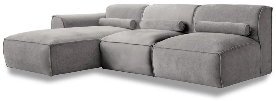 Svetlosivá rohová pohovka (ľavý roh) Flex Felix – Miuform