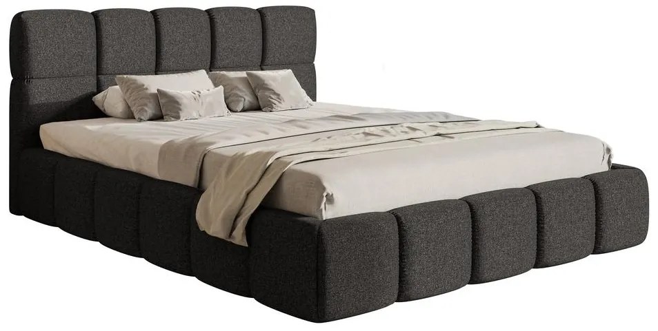 Manželská posteľ 140 cm Cirsten 140 (s roštom) (s úl. priestorom) (grafit). Akcia -18%. Vlastná spoľahlivá doprava až k Vám domov. 1099538